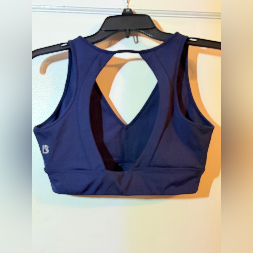 BuffBunny Navy Blue Women's sports bra - Picture 2 of 3